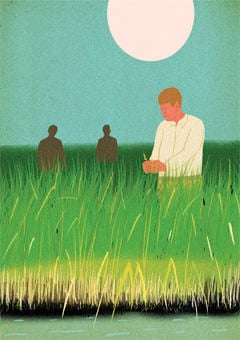 Martin Rice Co. farmer illustration